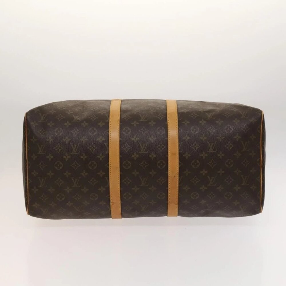 LOUIS VUITTON Monogram Keepall 55 Boston Bag M41424 LV Auth 123478 - Picture 6 of 16